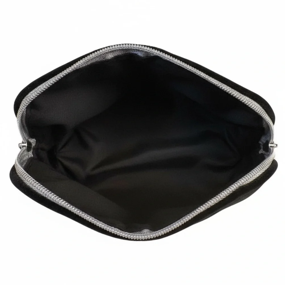 DIOR Black Velvet Makeup Pouch w/Box, EUC